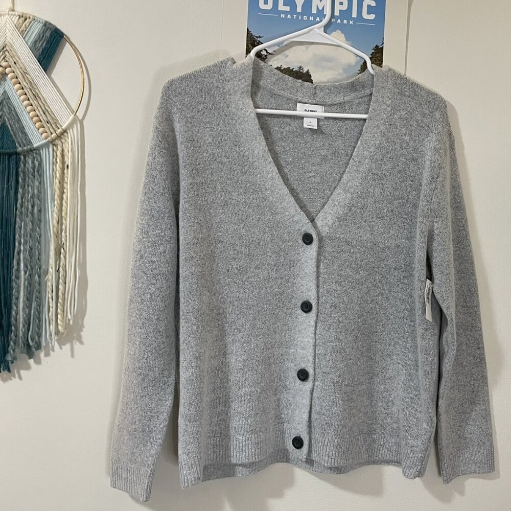Small Old Navy Cardigan Sweater Gray